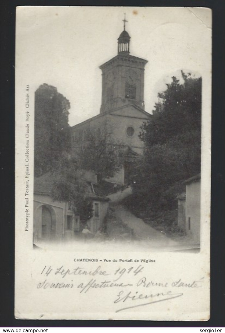 CPA  Vosges  88  :  Chatenois Vue Du Portail De L'église - Chatenois