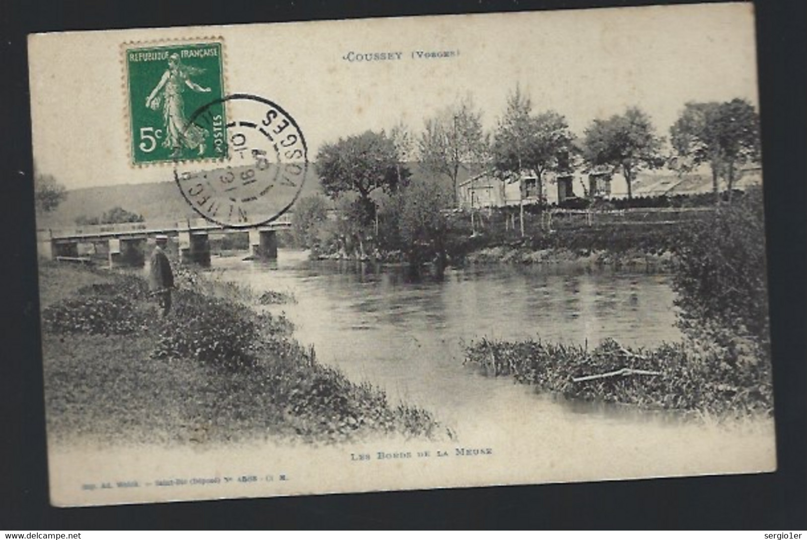 CPA  Vosges  88  :  Coussey Les Bords De La Meuse - Coussey