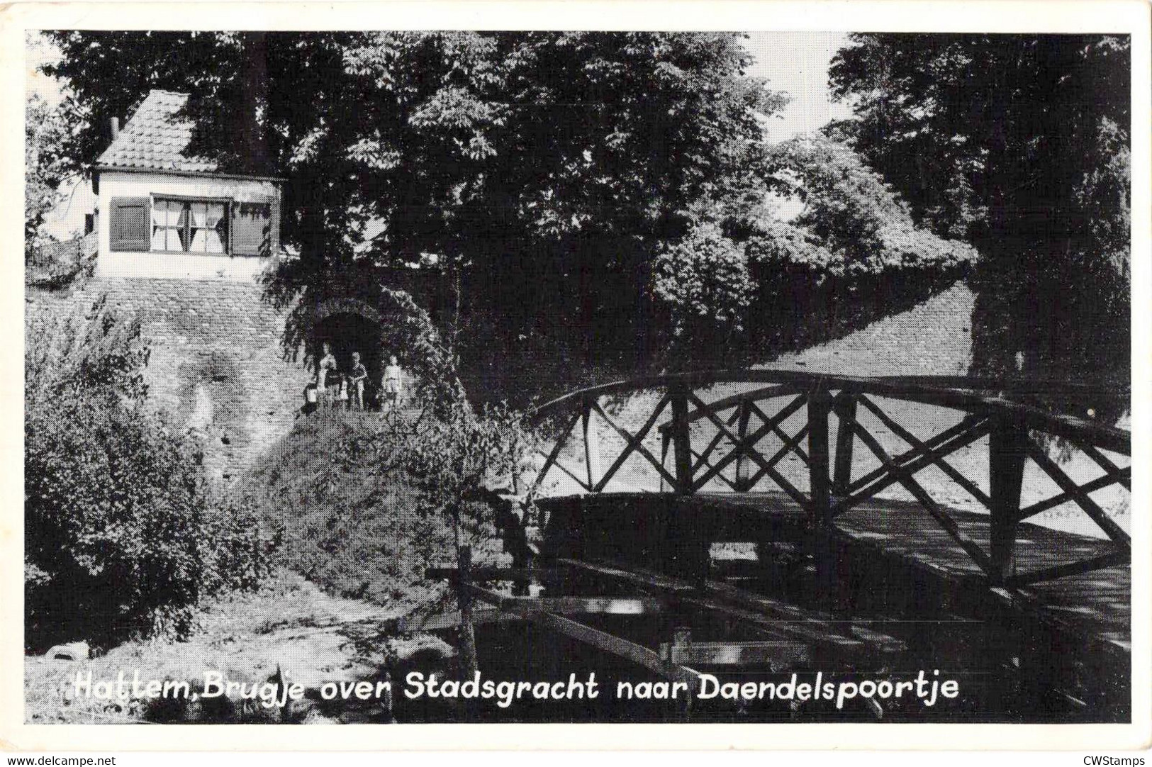 Hattum Brugje Over Stadsgracht Naar Daendelsplein   Zie Linksboven !!! - Hattem