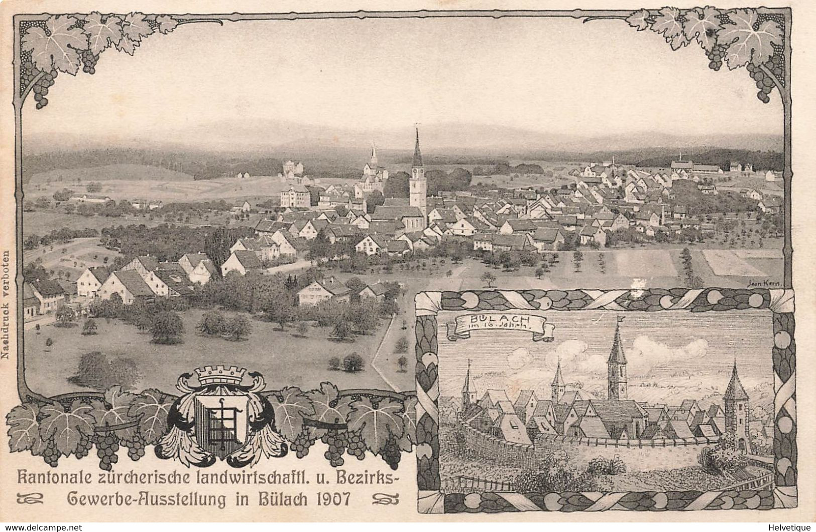 Kantonale Zürcheresche Landwirtschaftl U. Beziks-Gewerbe-Ausstellung In Bülach 1907 - Bülach