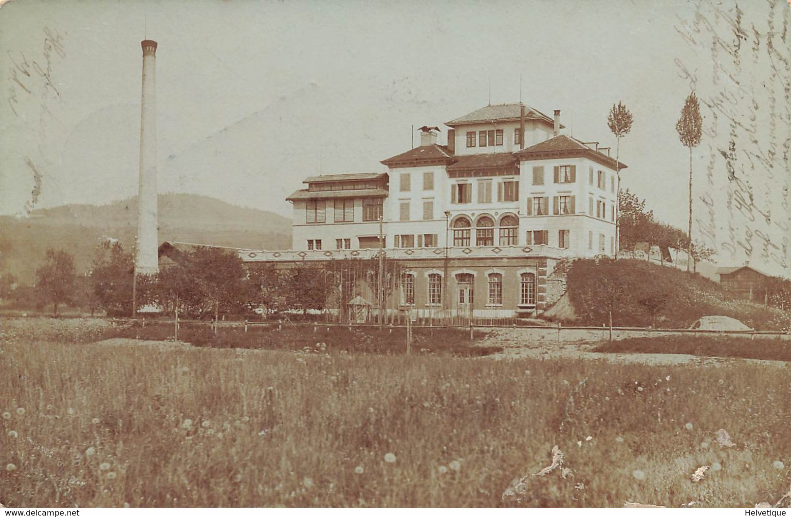 Carte-Photo Affoltern Fabrik Zürich 1901 - Affoltern