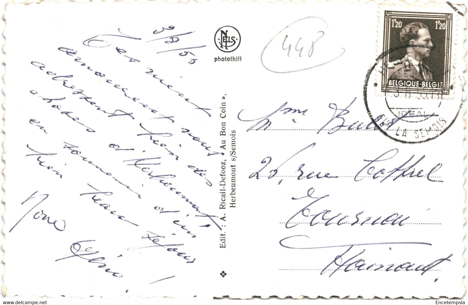 CPA-Carte Postale  Belgique Herbeumont Vue Générale 1955 VM52826 - Herbeumont