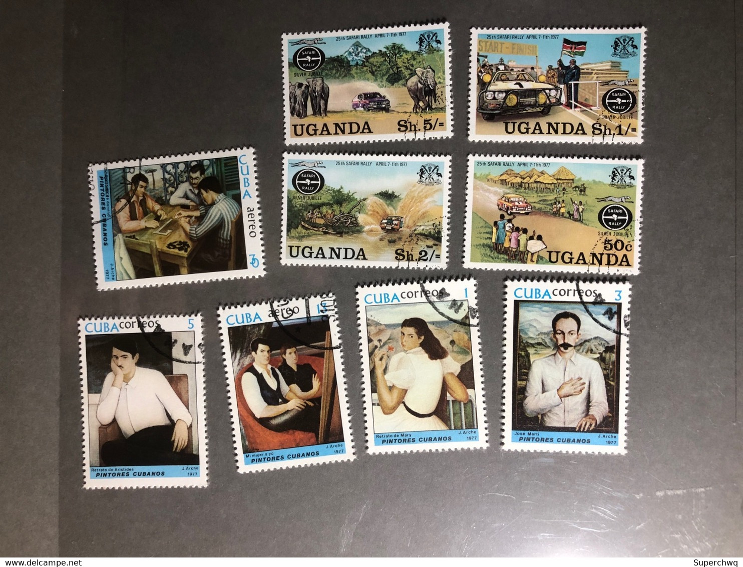 Cuba And Other Countries CTO Stamps，54 Different - Collections, Lots & Séries