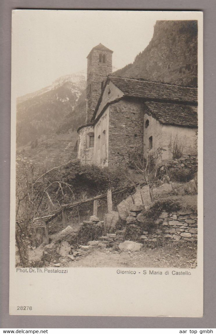 CH TI Giornico S. Maria Di Castello Foto Ungebraucht #28278 Wehrli AG - Giornico