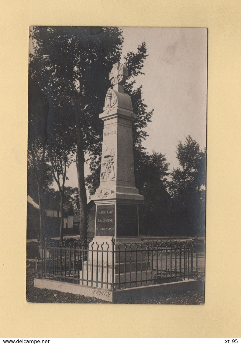 Carte Photo à Identifier - Monument Aux Morts - Monuments Aux Morts