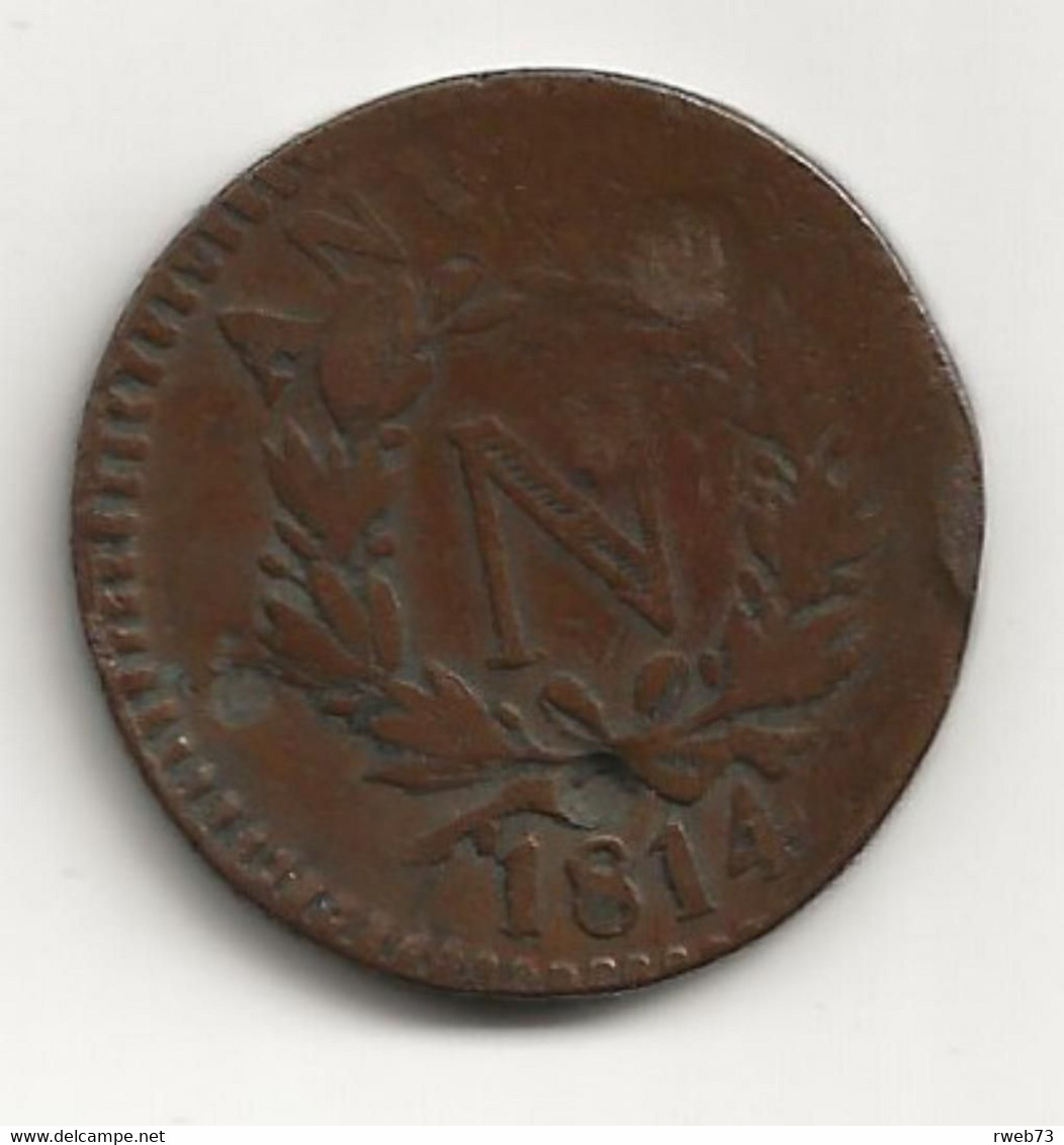 Siège D'ANVERS - 5 Centimes - 1814 - B/TB - Monnaie Obsidionale - Frappe Monnaie - 1814 Siege Of Antwerp