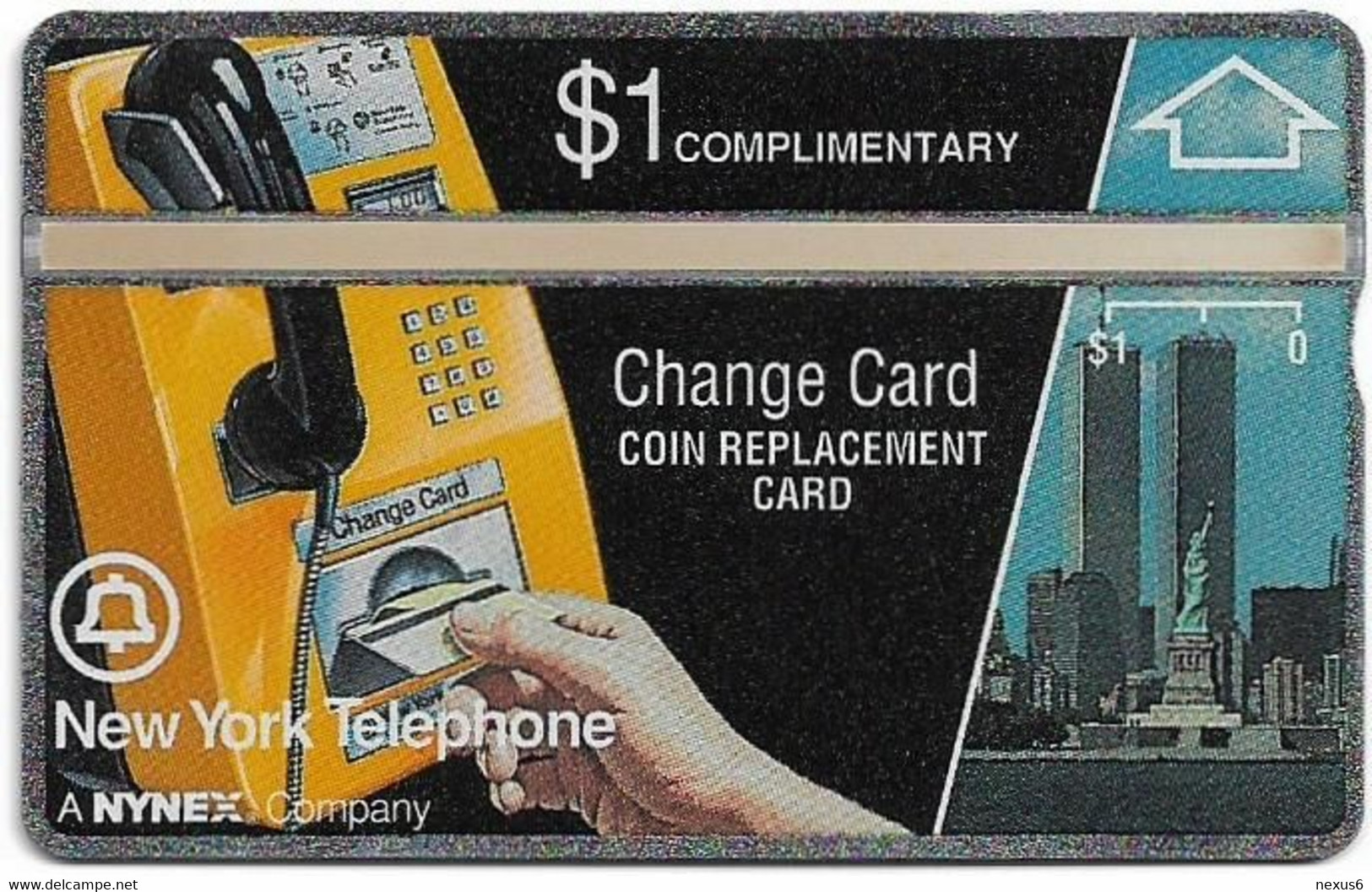 USA - Nynex (L&G) - Change Card, Complimentary -108E - 1$, 71.088ex, Mint - [1] Hologrammkarten (Landis & Gyr)