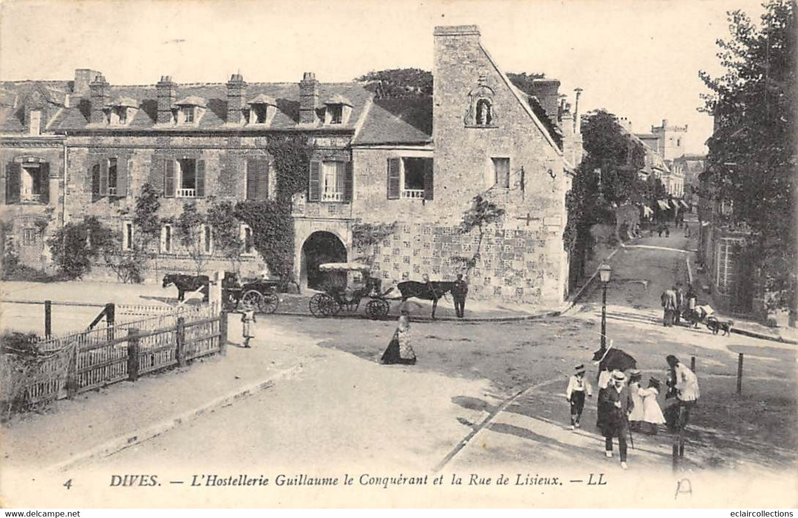 Dives          14        Hôtellerie Guillaume Le Conquérant Et La Rue De Lisieux      (voir Scan) - Dives
