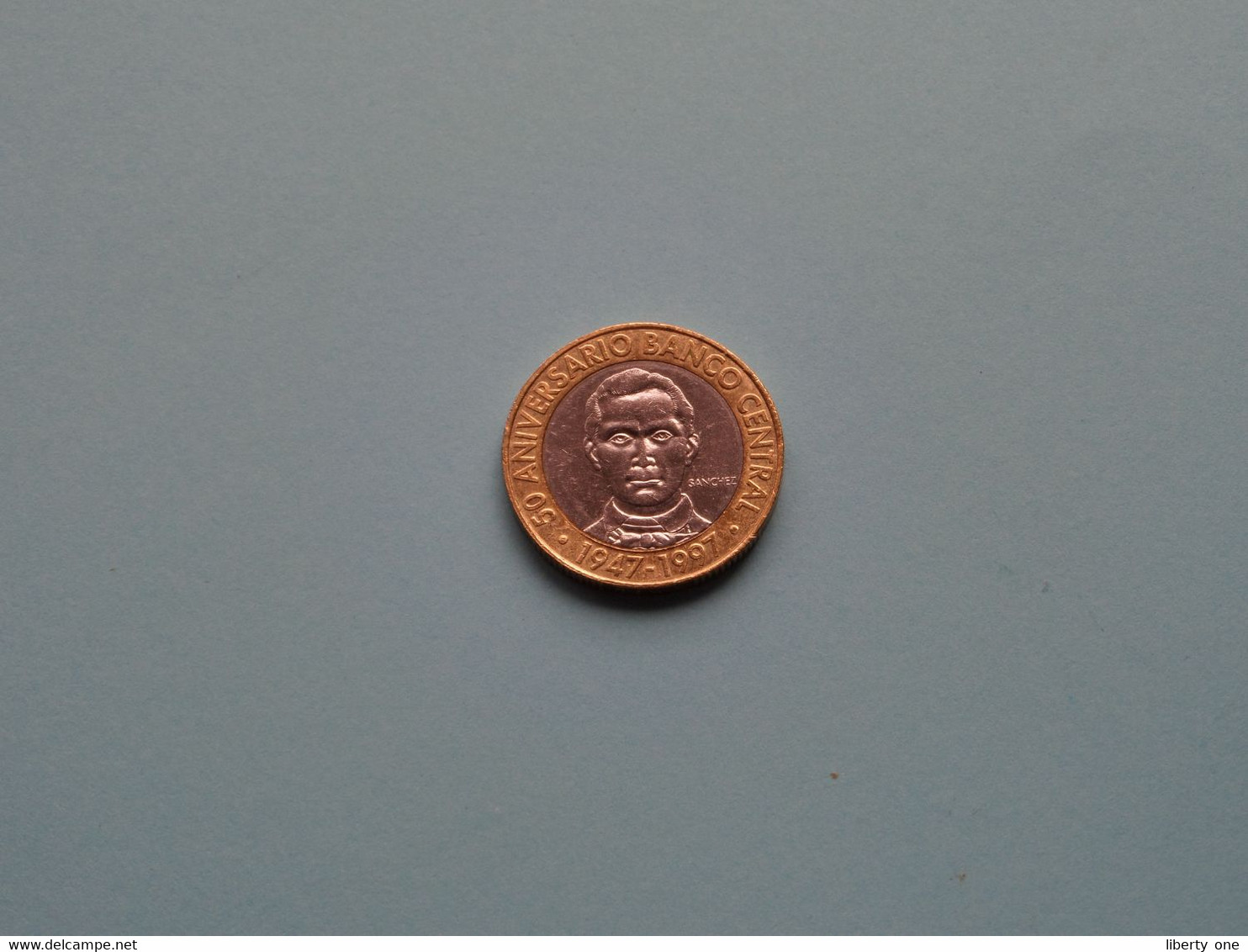 1997 - 5 Pesos - KM 88 ( Uncleaned Coin / For Grade, Please See Photo ) ! - Dominikanische Rep.