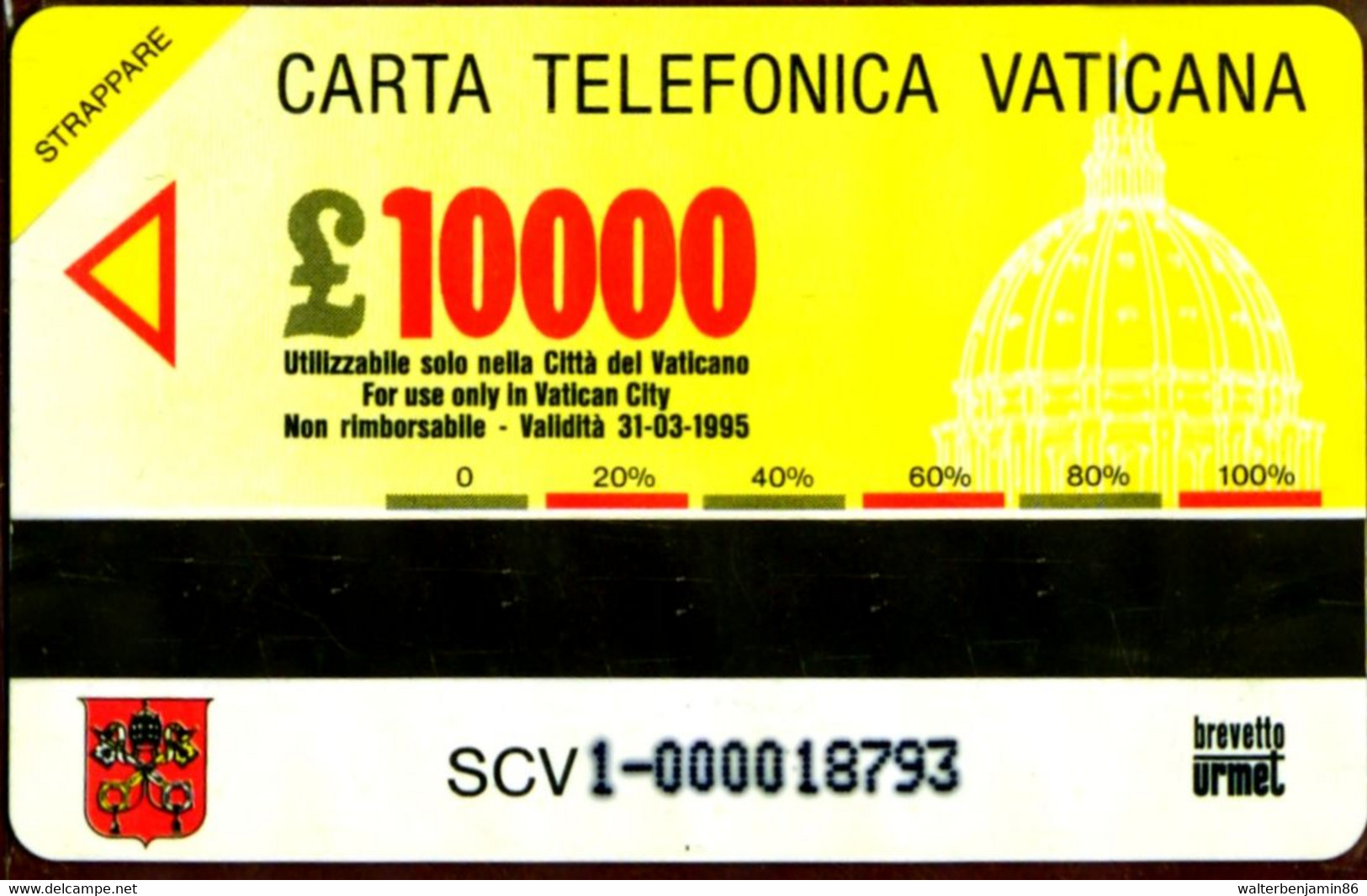 G VA 1 C&C 6001 SCHEDA TELEFONICA NUOVA MAGNETIZZATA VATICANO ASSISI COME FOTO - Vaticaanstad