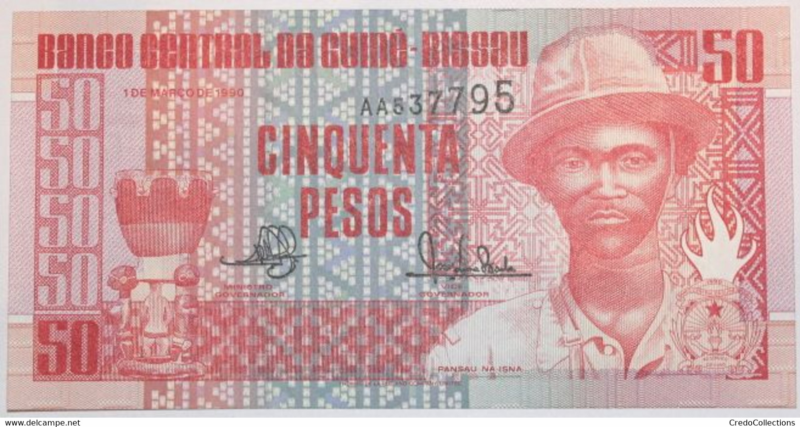 Guinée-Bissau - 50 Pesos - 1990 - PICK 10 - NEUF - Guinea–Bissau