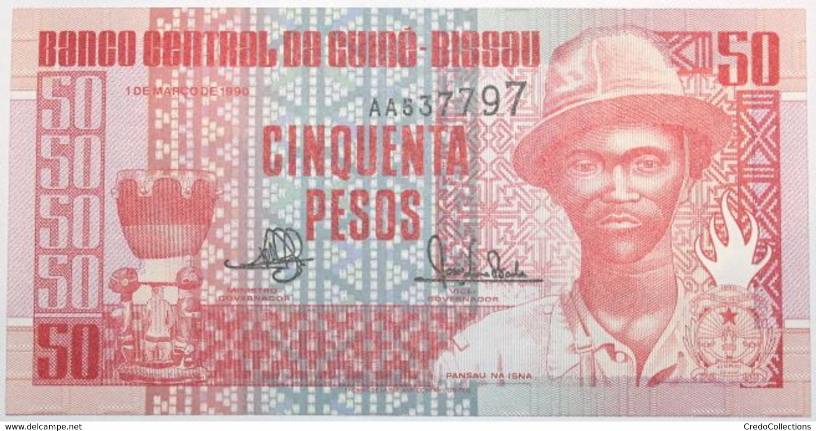 Guinée-Bissau - 50 Pesos - 1990 - PICK 10 - NEUF - Guinea-Bissau