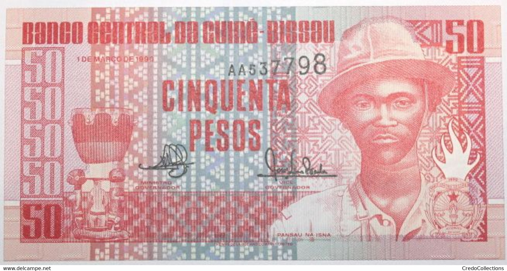 Guinée-Bissau - 50 Pesos - 1990 - PICK 10 - NEUF - Guinea-Bissau