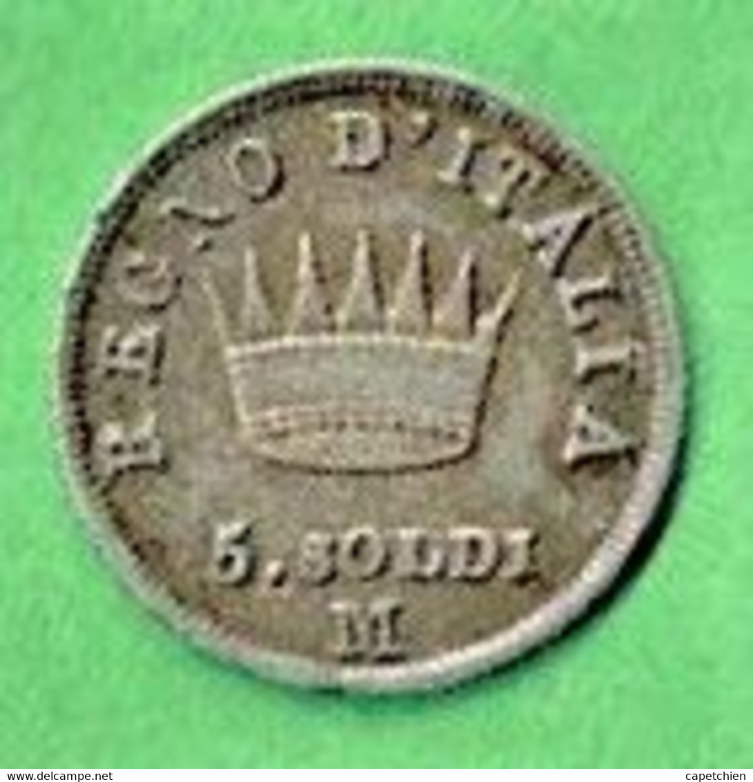 ITALIE / NAPOLEON Ier / 5 SOLDI / 1813 / MILAN / ARGENT / 1.23 G / ETAT SUP. - Andere & Zonder Classificatie