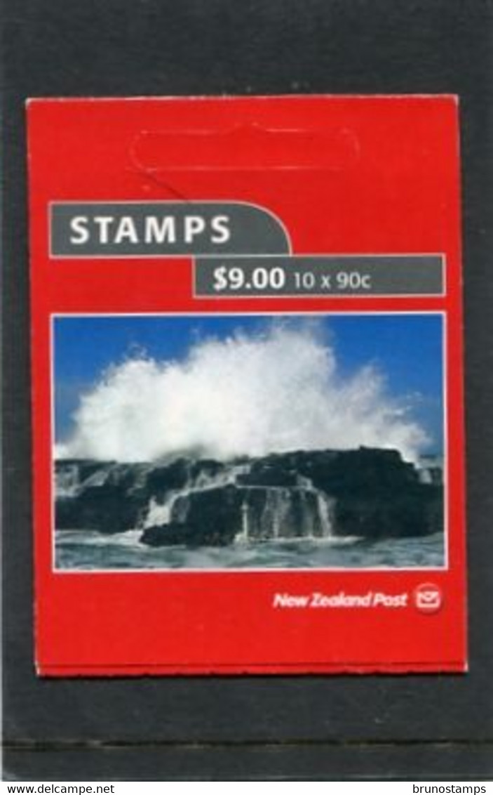NEW ZEALAND - 2002  $ 9.00  BOOKLET  COASTLINES  MINT NH SG SB112 - Markenheftchen