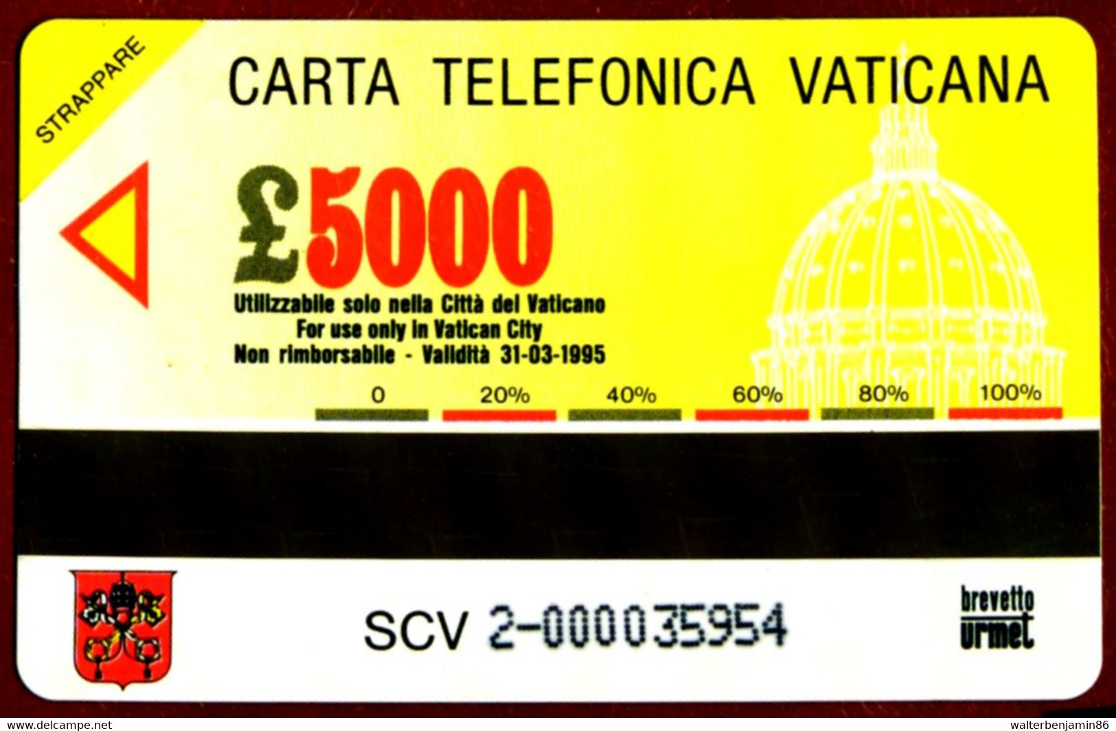 G VA 2 C&C 6002 SCHEDA TELEFONICA NUOVA MAGNETIZZATA VATICANO FLORA COME FOTO - Vatikan
