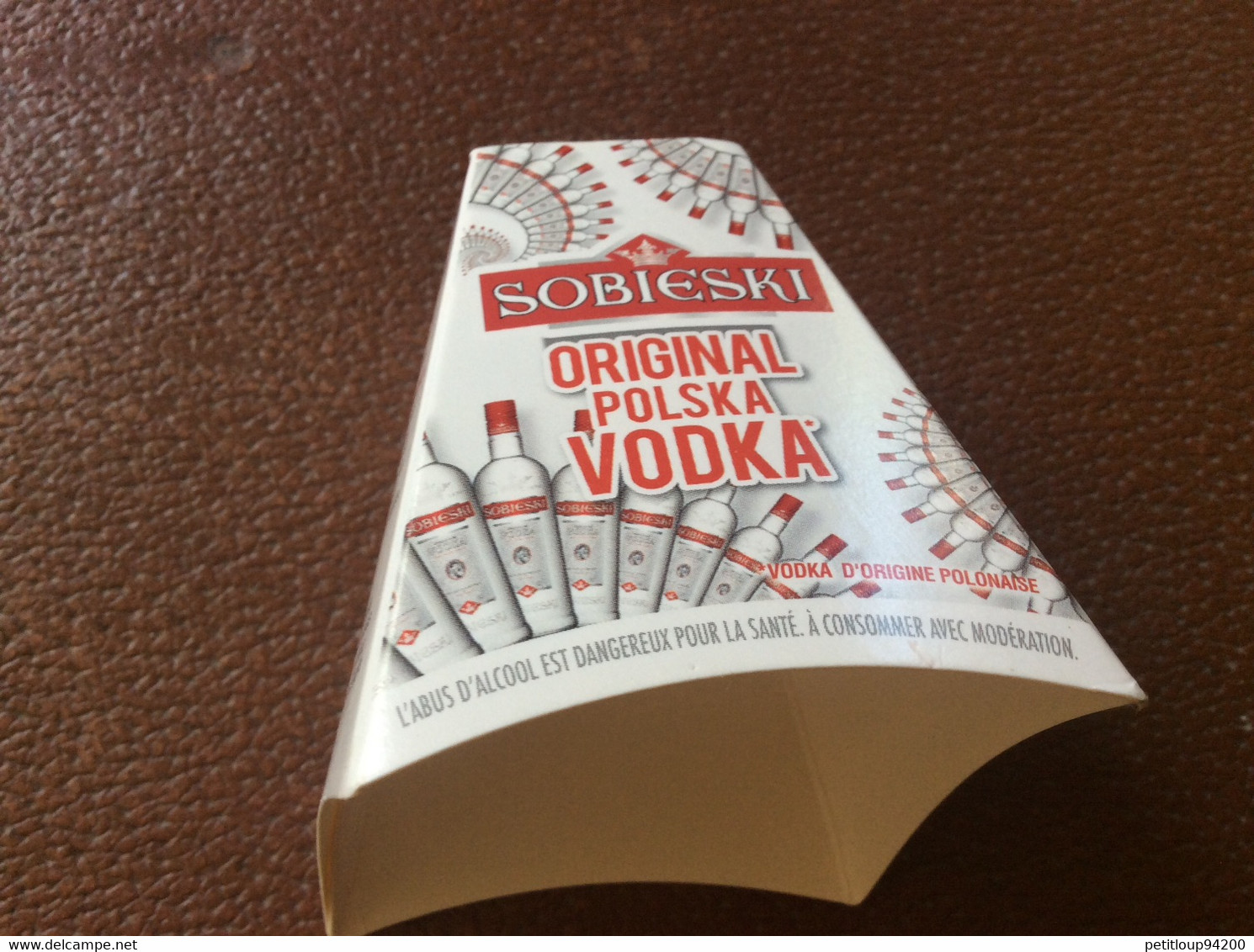COLLERETTE PUBLICITAIRE DE BOUTEILLE  Vodka Sobieski - Sonstige & Ohne Zuordnung
