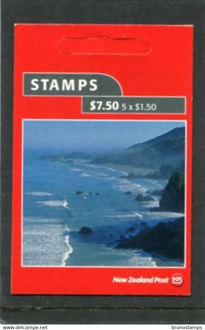 NEW ZEALAND - 2002  $ 7.50  BOOKLET  COASTLINES  MINT NH SG SB113 - Booklets