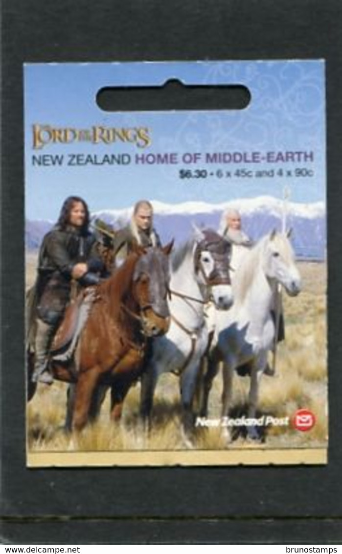 NEW ZEALAND - 2004  $ 6.30  BOOKLET  LORD OF THE RINGS  MINT NH SG SB124 - Cuadernillos