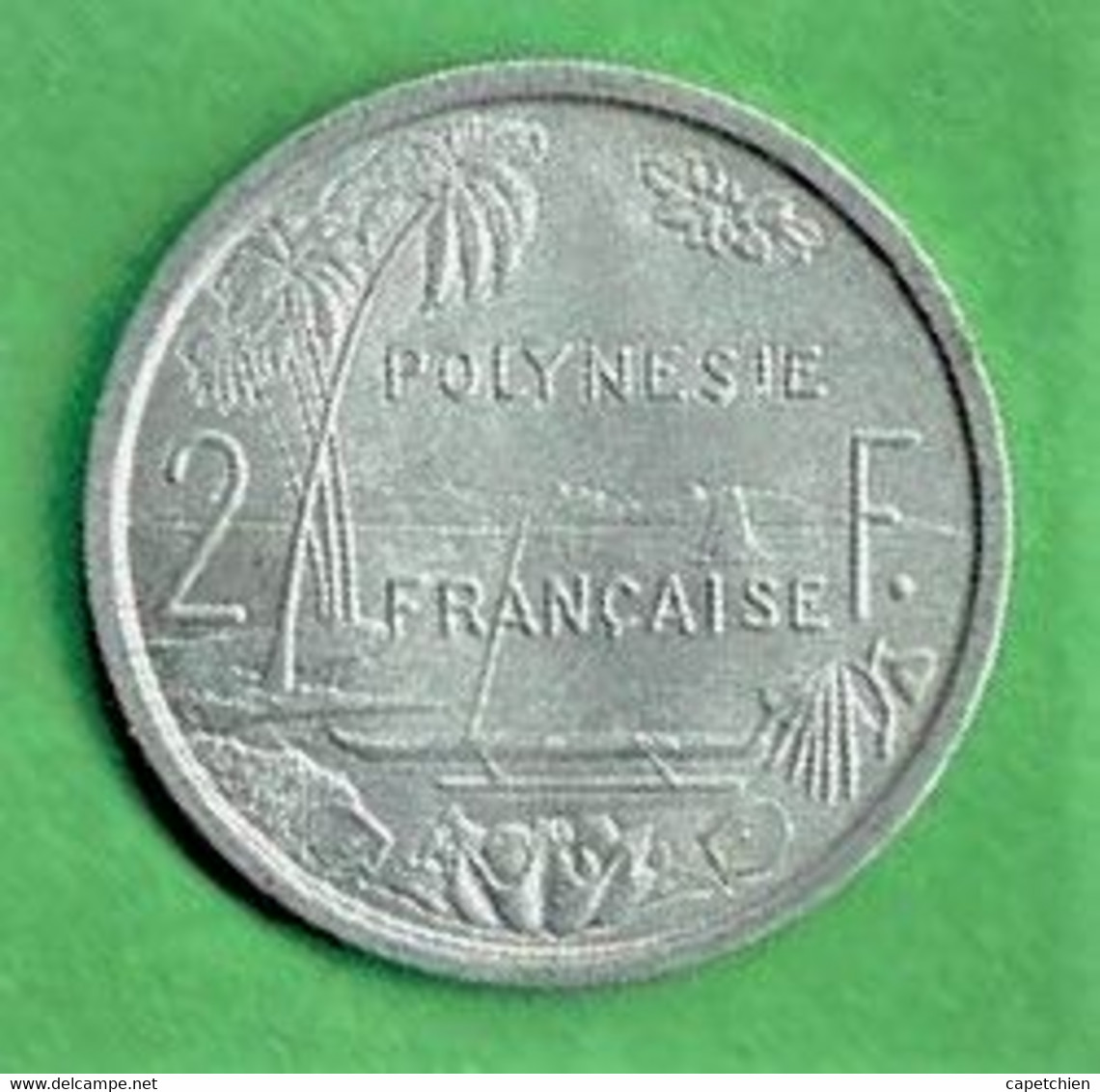 POLYNESIE FRANCAISE / 2 FRANCS / 1975 / ALU - Korsika (1736-1768)