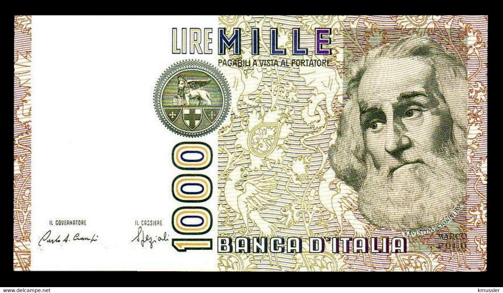 # # # Banknote Italien (Italy) 1.000 Lire AU 1982 # # # - 1000 Lire