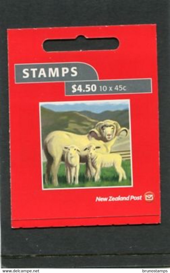 NEW ZEALAND - 2005  $ 4.50  BOOKLET  FARMYARD ANIMALS  MINT NH SG SB127 - Postzegelboekjes