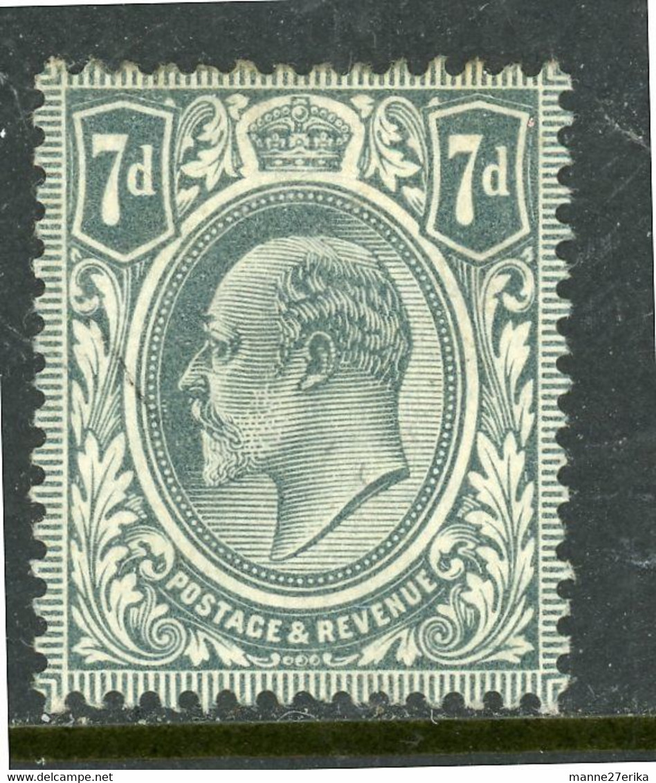 -GB-1909-"King Edward VII" (Seven Pence) MH (*) - Unused Stamps