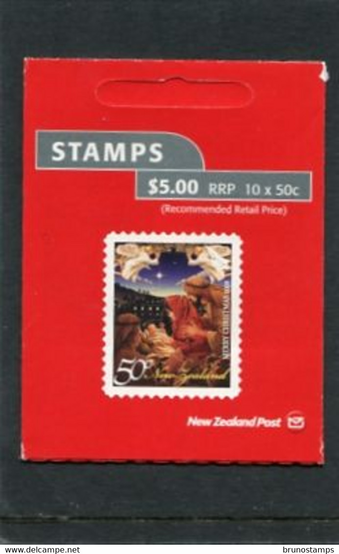 NEW ZEALAND - 2008  $ 5.00  BOOKLET  CHRISTMAS  MINT NH - Postzegelboekjes