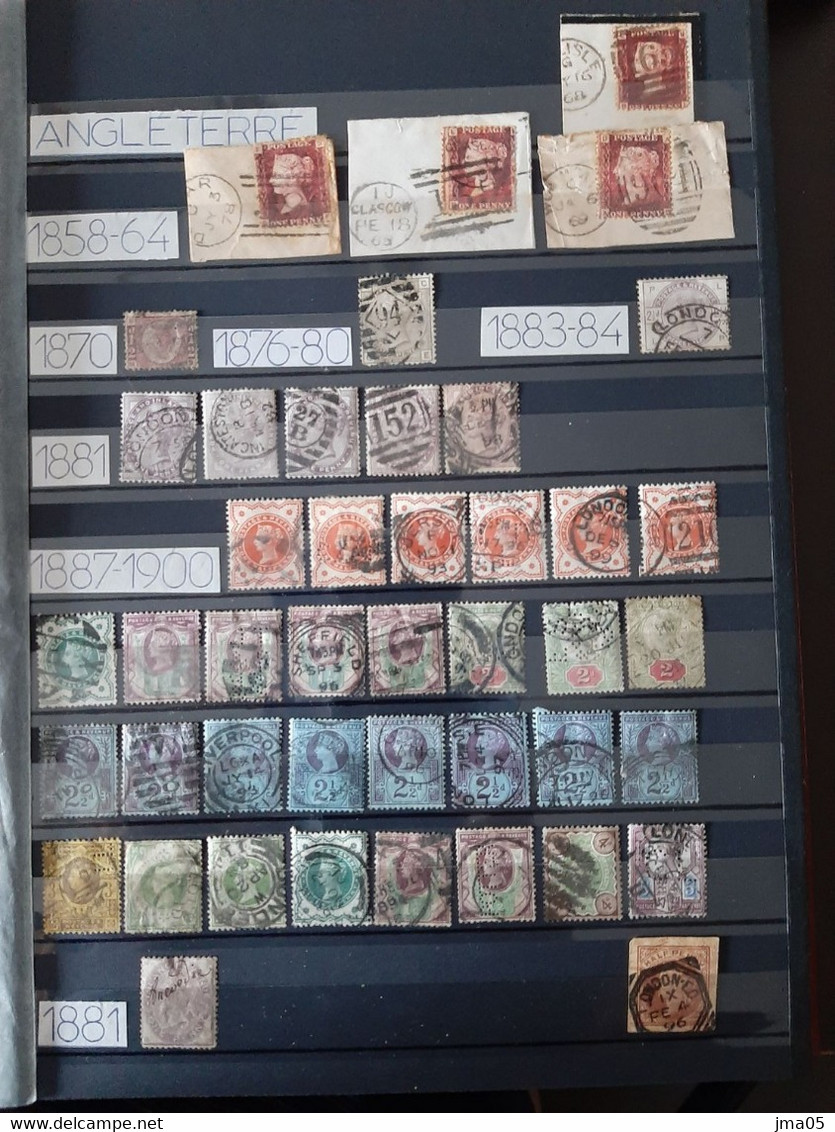 Bel Album De 700 Timbres De Grande Bretagne (04) - Collections