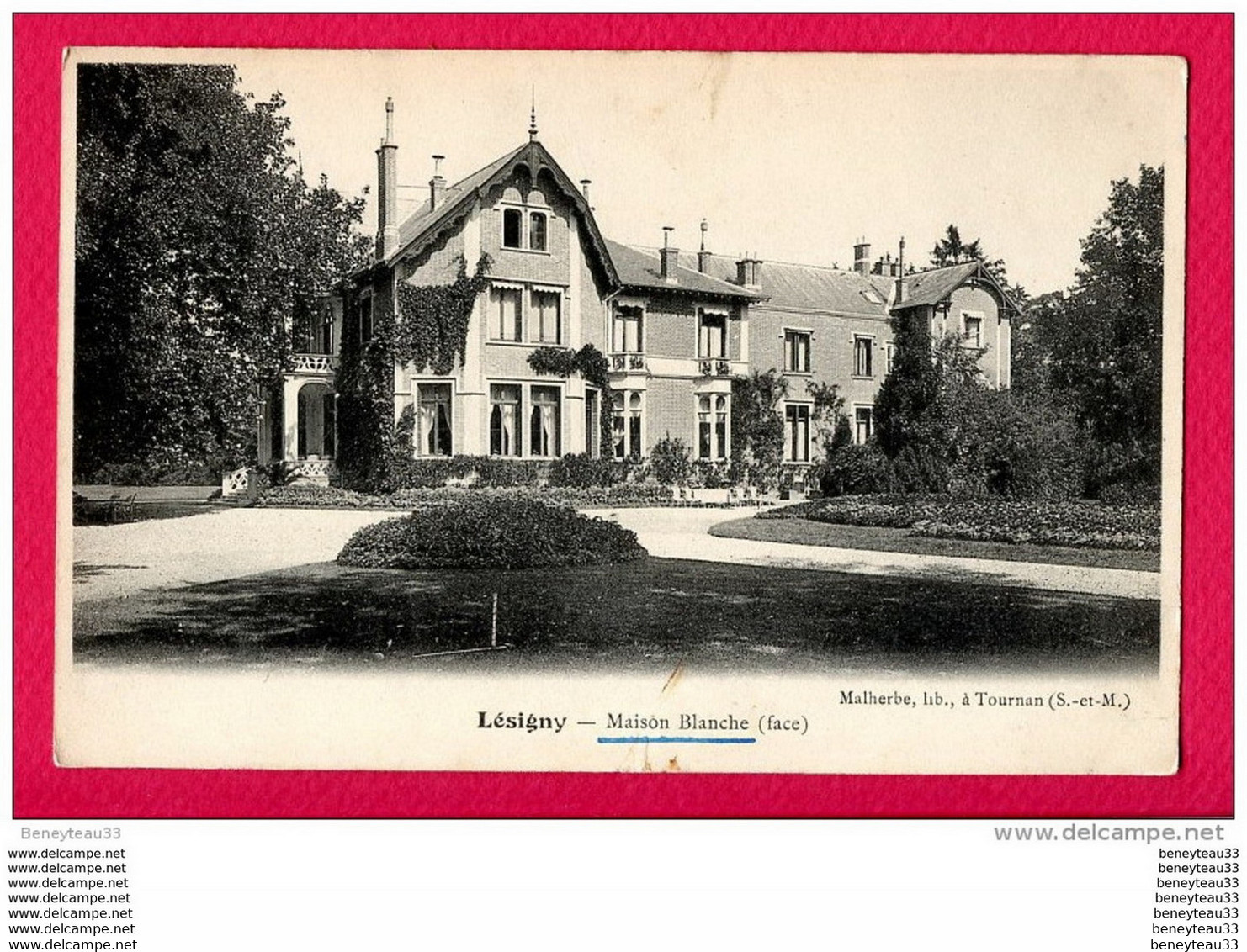 CPA (Réf: T- 170) LÉSIGNY (77 SEINE-et-MARNE) Maison Blanche (face) - Lesigny