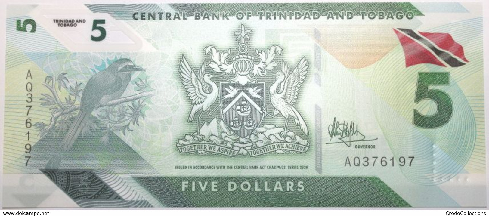 Trinitad Et Tobago - 5 Dollars - 2020 - PICK 61a - NEUF - Trinidad En Tobago