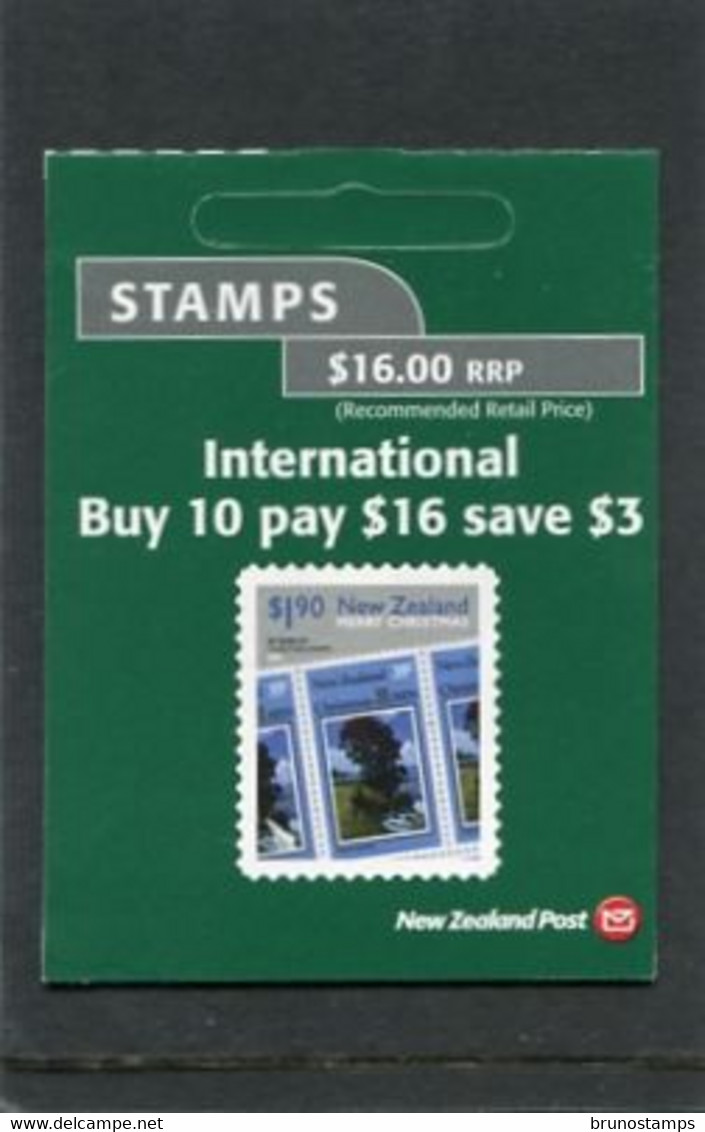 NEW ZEALAND - 2010  $ 16.00  BOOKLET  CHRISTMAS  MINT NH - Booklets