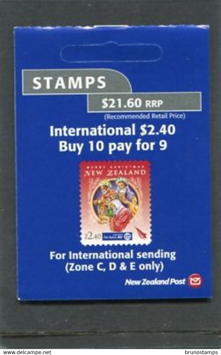 NEW ZEALAND - 2012  $ 21.60  BOOKLET  CHRISTMAS  MINT NH - Booklets