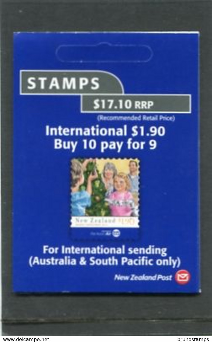 NEW ZEALAND - 2013  $ 17.10  BOOKLET  CHRISTMAS  MINT NH - Postzegelboekjes