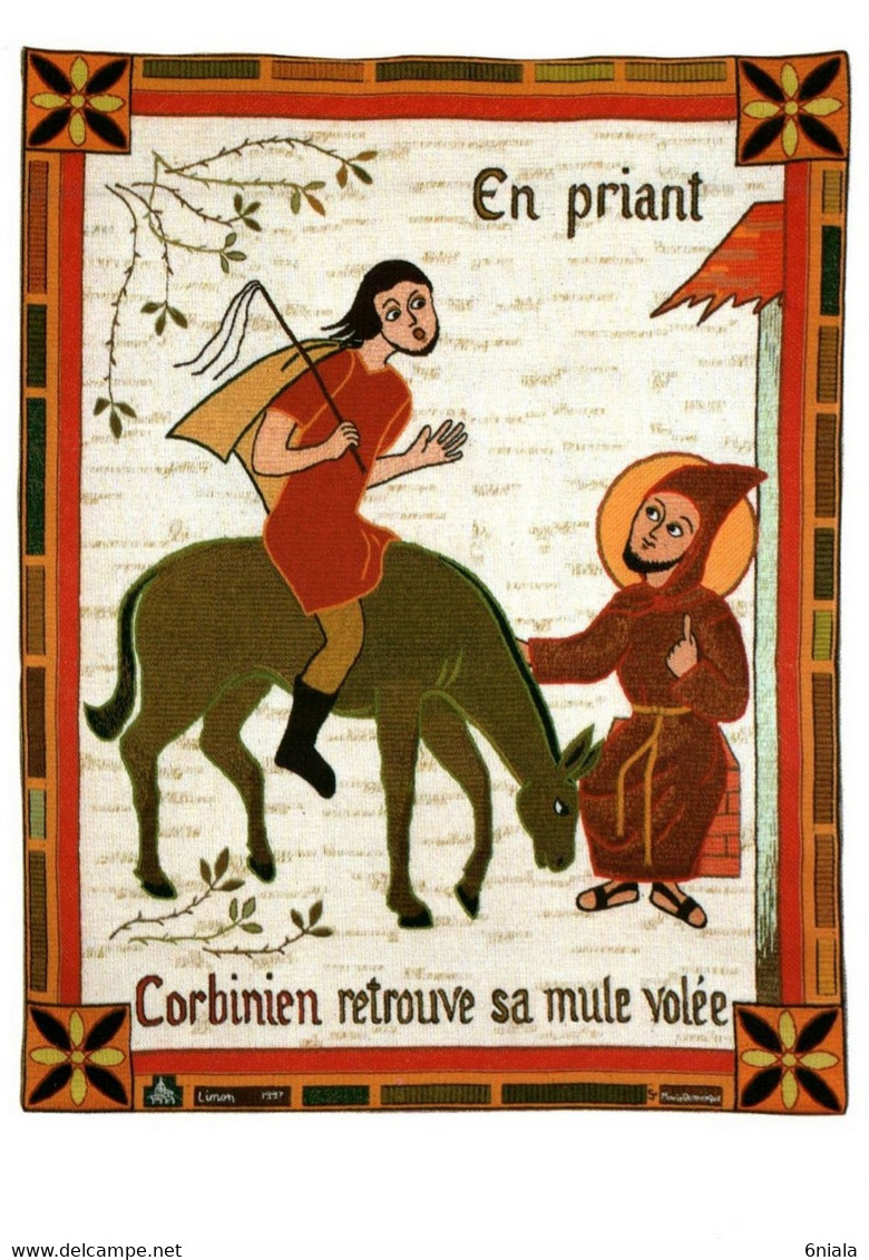 EVRY  Tapisserie Exposée à La Cathédrale " En Priant Saint CORBINIEN  Retrouve Sa Mule Volée   "  91 Essonne 11342 - Evry