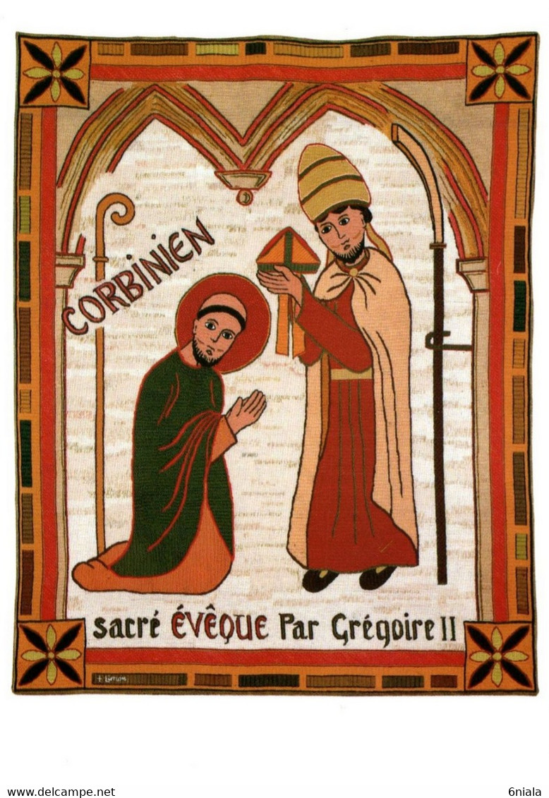 EVRY  Tapisserie Exposée à La Cathédrale "  Saint CORBINIEN Sacré Evêque Par Le Pape Grégoire II    "  91 Essonne 11345 - Evry