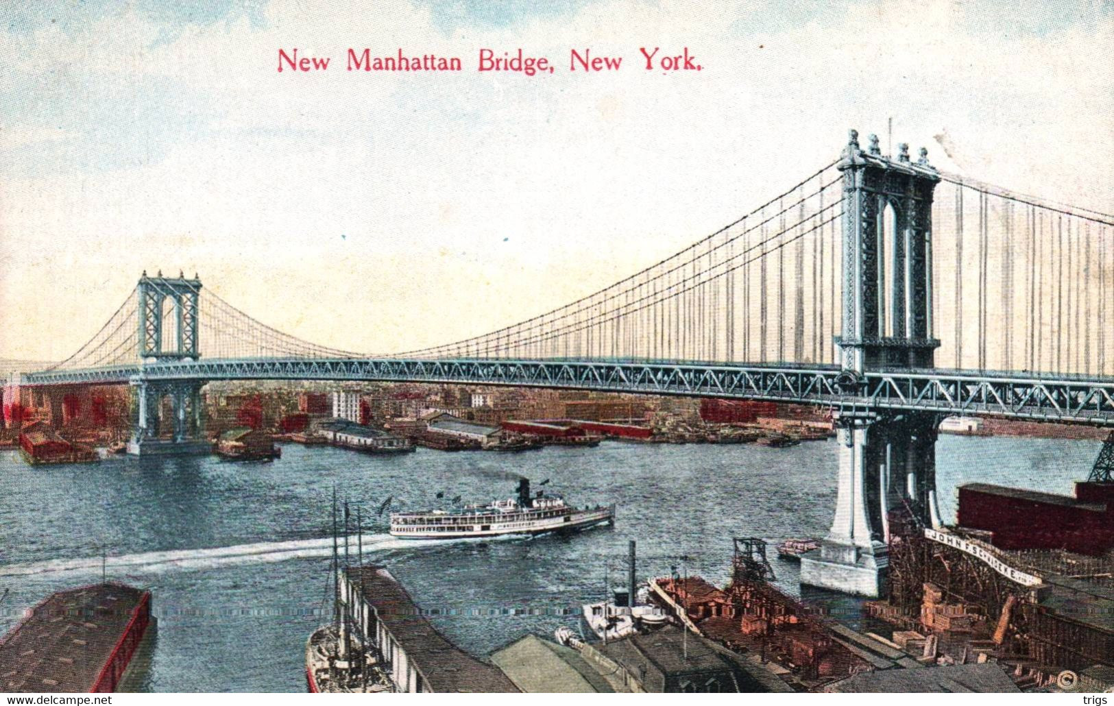 New York - New Manhattan Bridge - Bruggen En Tunnels