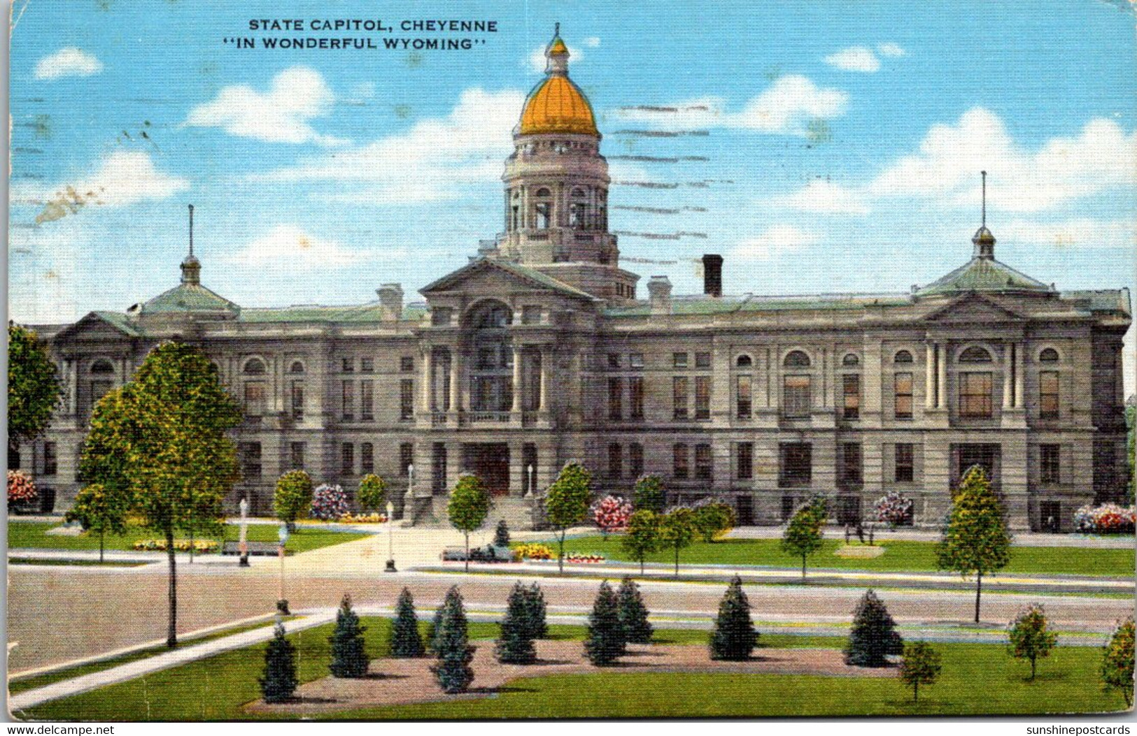 Wyoming Cheyenne State Capitol Building 1947 - Cheyenne