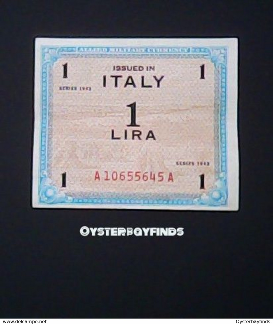 Italy 1943: 1 Lira - 2. WK - Alliierte Besatzung