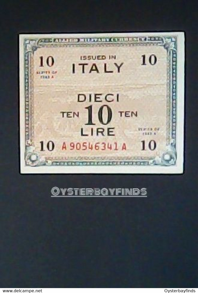 Italy 1943: 10 Lira - 2. WK - Alliierte Besatzung