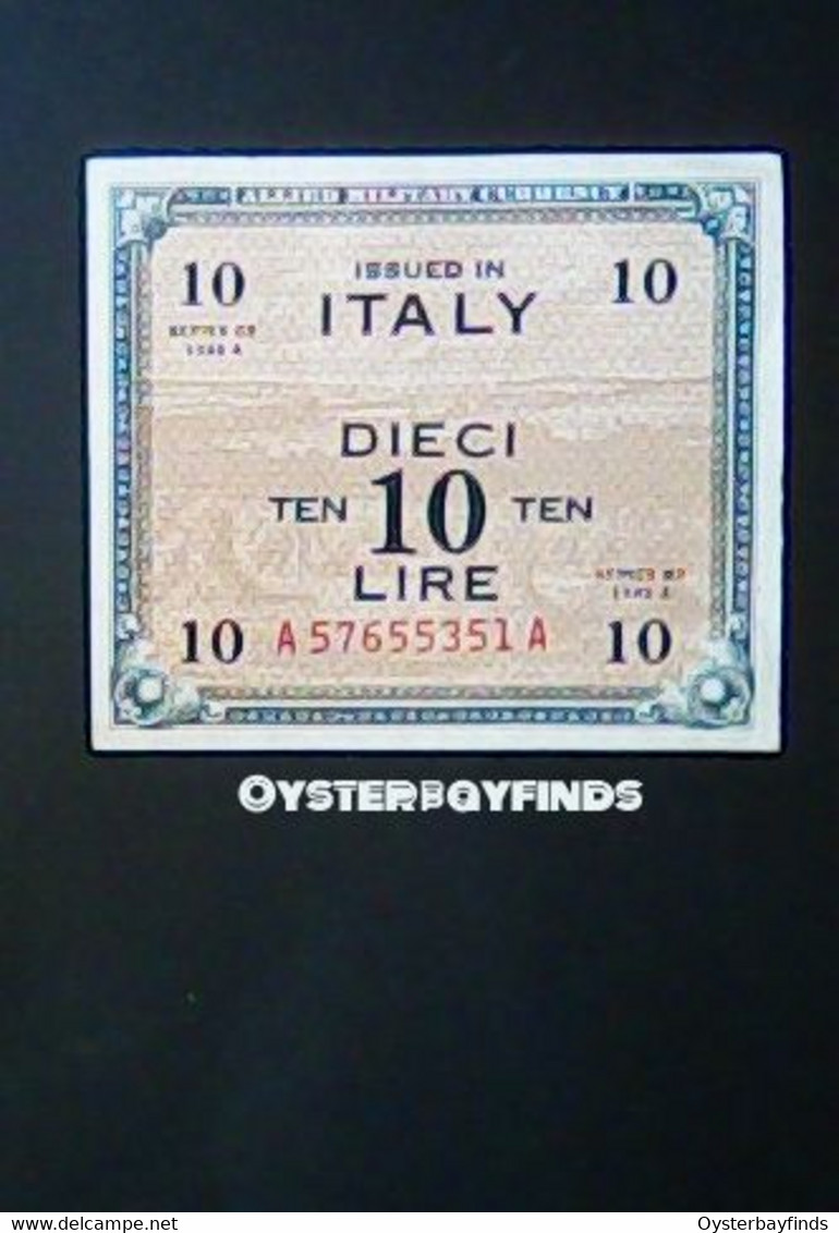 Italy 1943: 10 Lira - Allied Occupation WWII