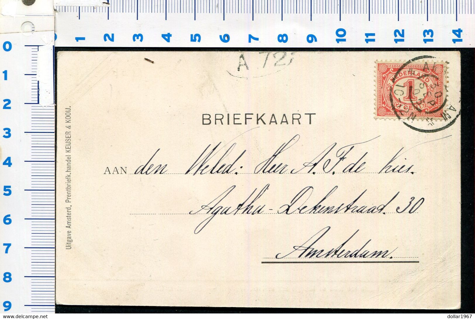 H. M. De Koningin Prov. Friesland- Erepoort Te Harlingen-  Used : 30-9-1905  - Scans For Condition (Originalscan !!) - Harlingen