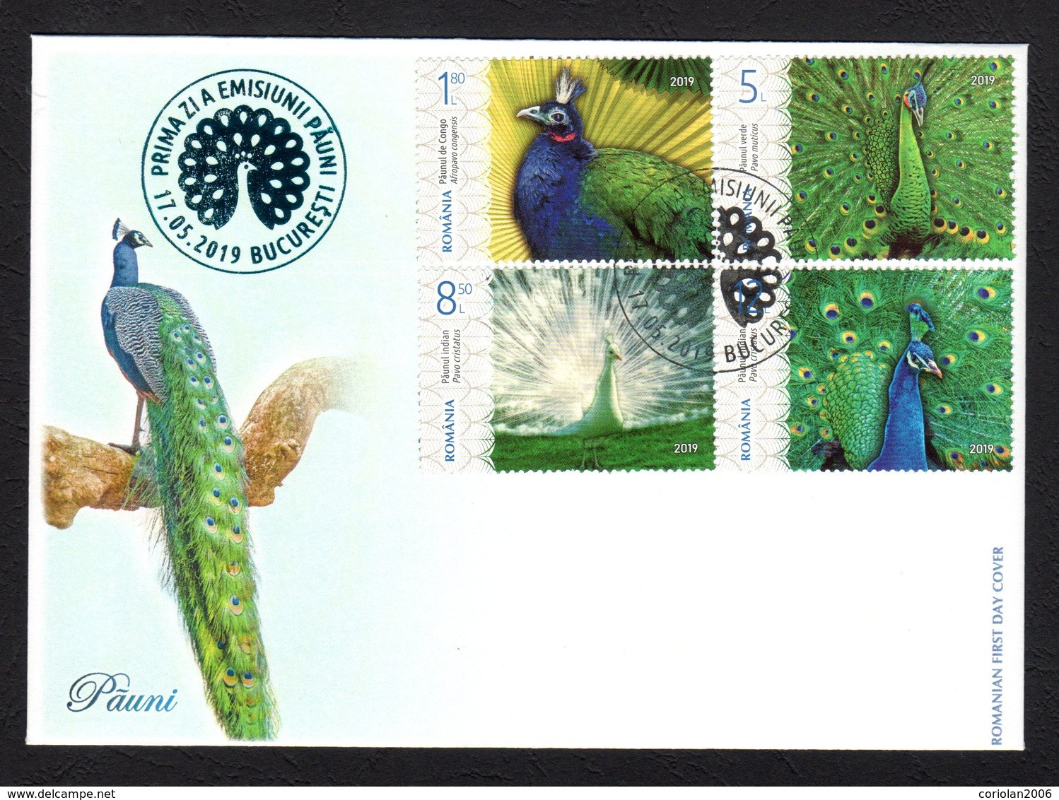 Romania 2019 / Peafowls / FDC - Pauwen