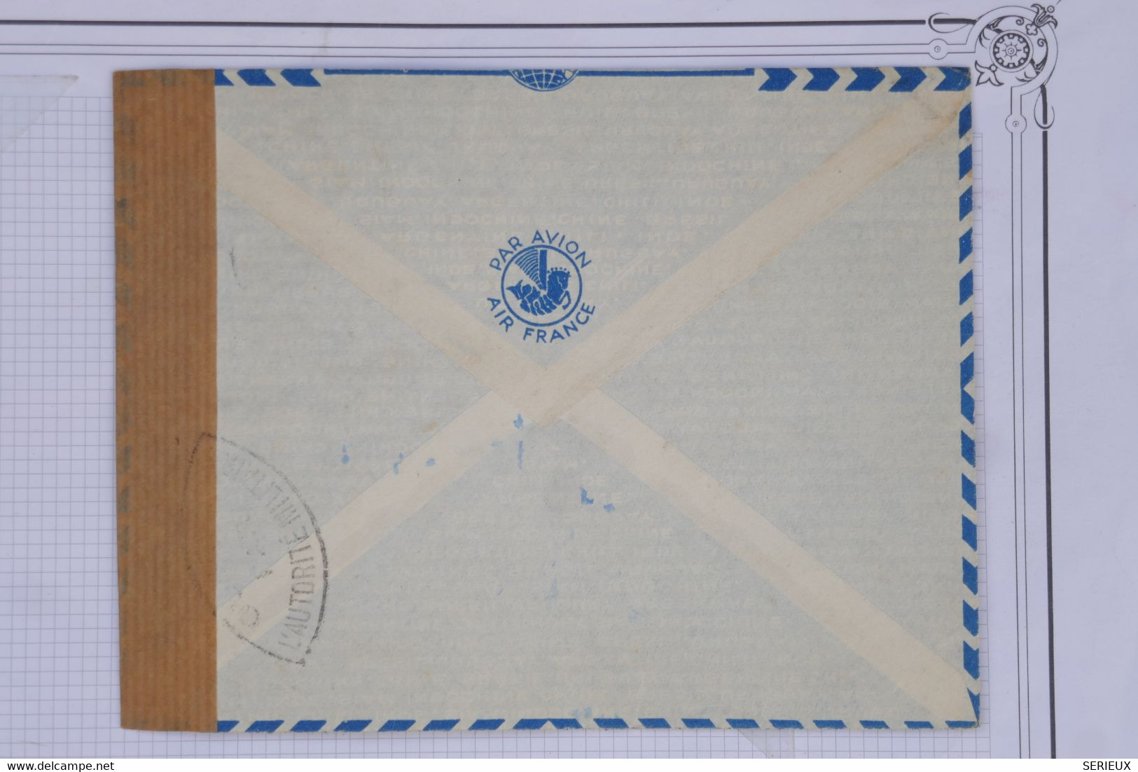 AZ11 SOUDAN   BELLE LETTRE CENSUREE 1945  PAR AVION A VILLEMONBLE  FRANCE++ + + AFFRANCH. PLAISANT - Lettres & Documents