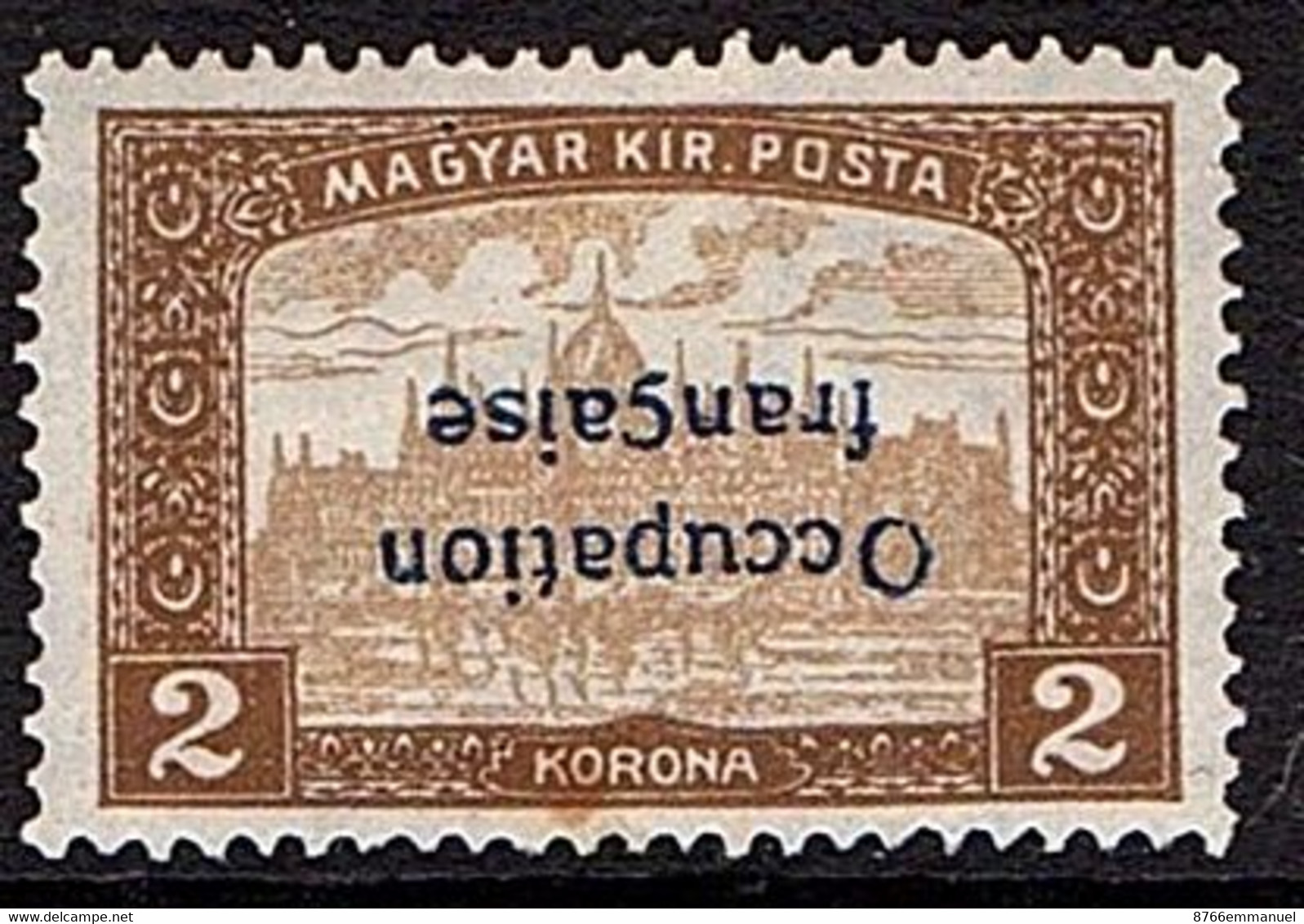 HONGRIE ARAD N°19a N*  Variété Surcharge Renversée - Unused Stamps