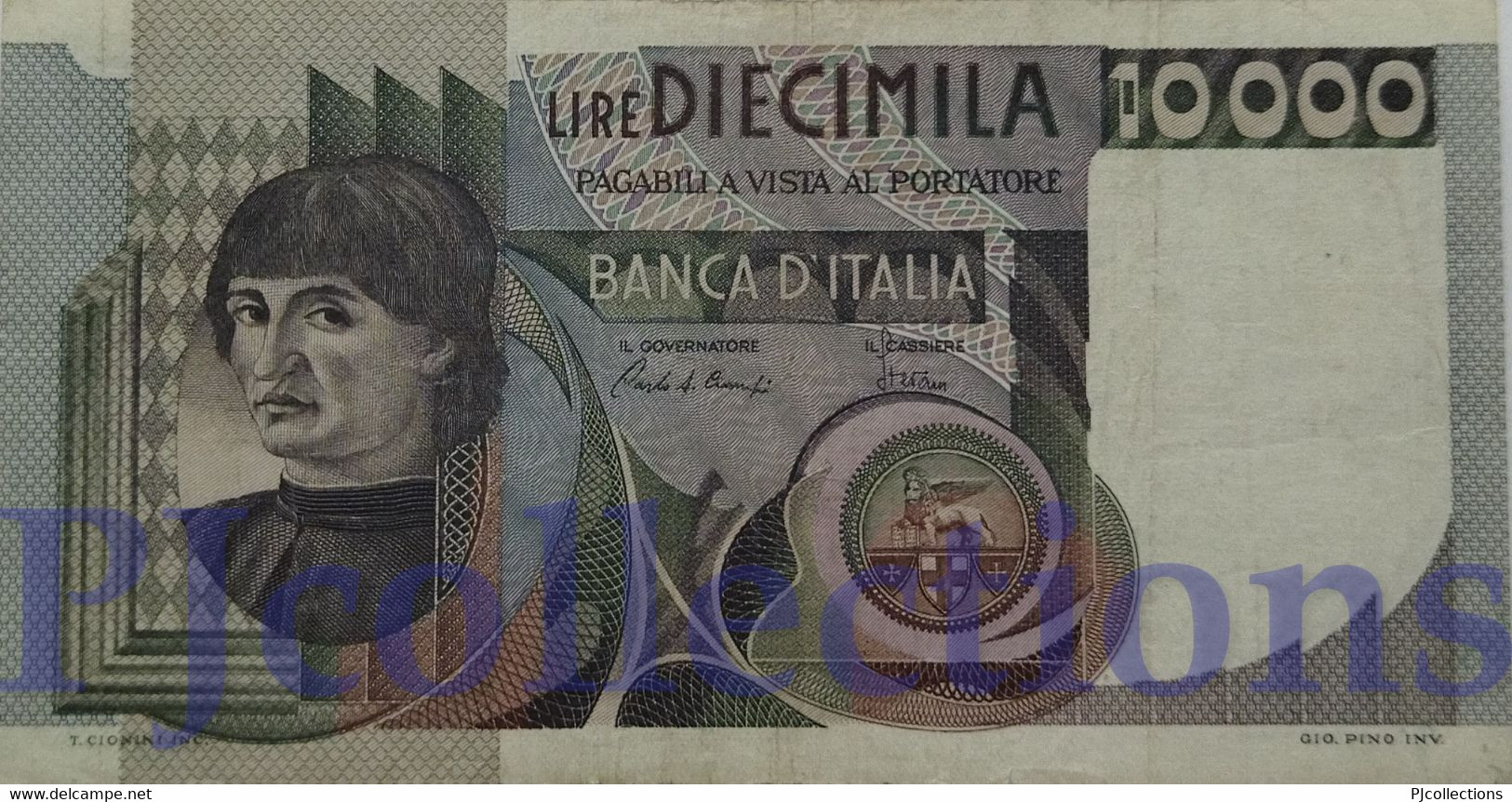 ITALY 10000 LIRE 1982 PICK 106b AXF - 10.000 Lire