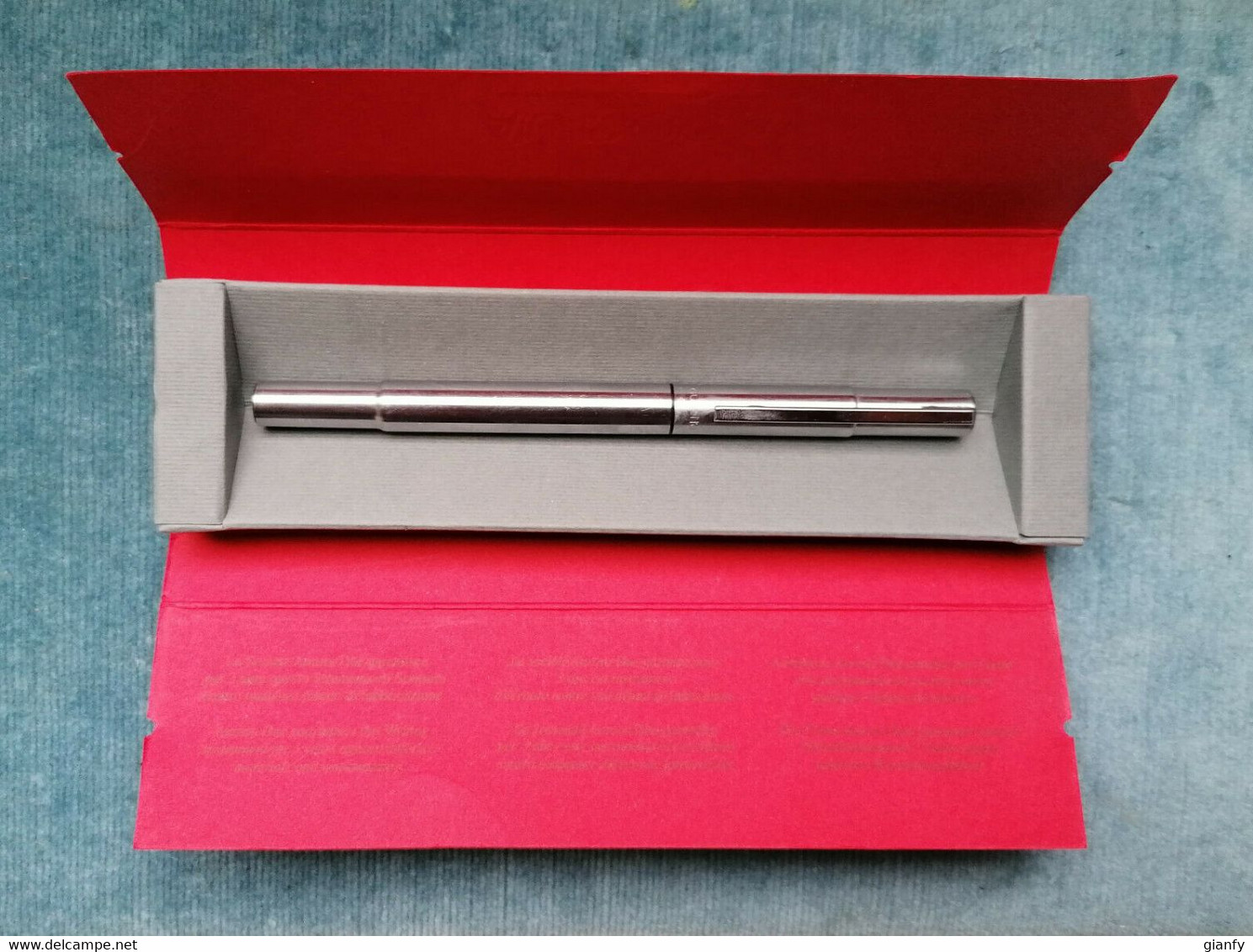 PENNA STILOGRAFICA AURORA AURETTA LUSSO 1970 ITALIAN FOUNTAIN PEN CHROME - Stylos