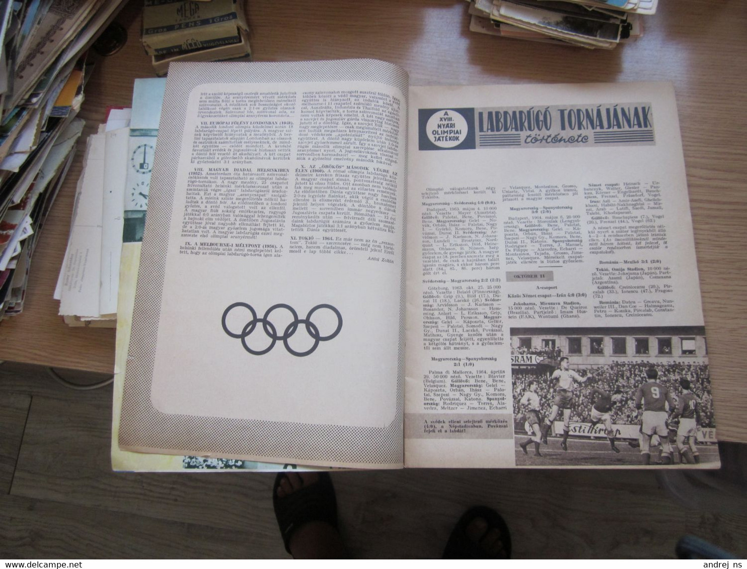 Football Olympic Number 1964  Olipiai Aranyerem Labdarugas - Livres