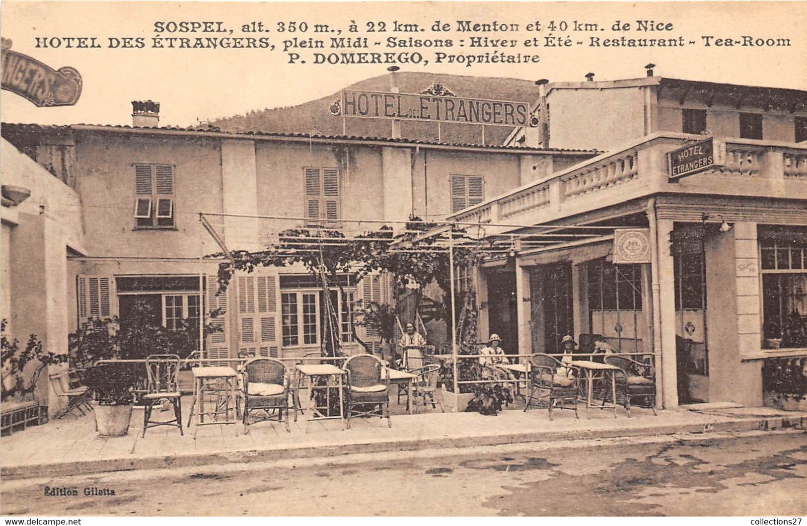 06-SOSPEL- HÔTEL DES ETRANGERS - Sospel