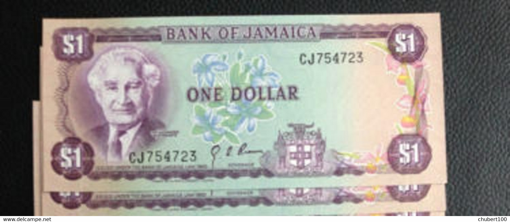 JAMAICA , P 59a , 1 Dollar , L 1960 (1976),  UNC Neuf , 2 Notes - Jamaique
